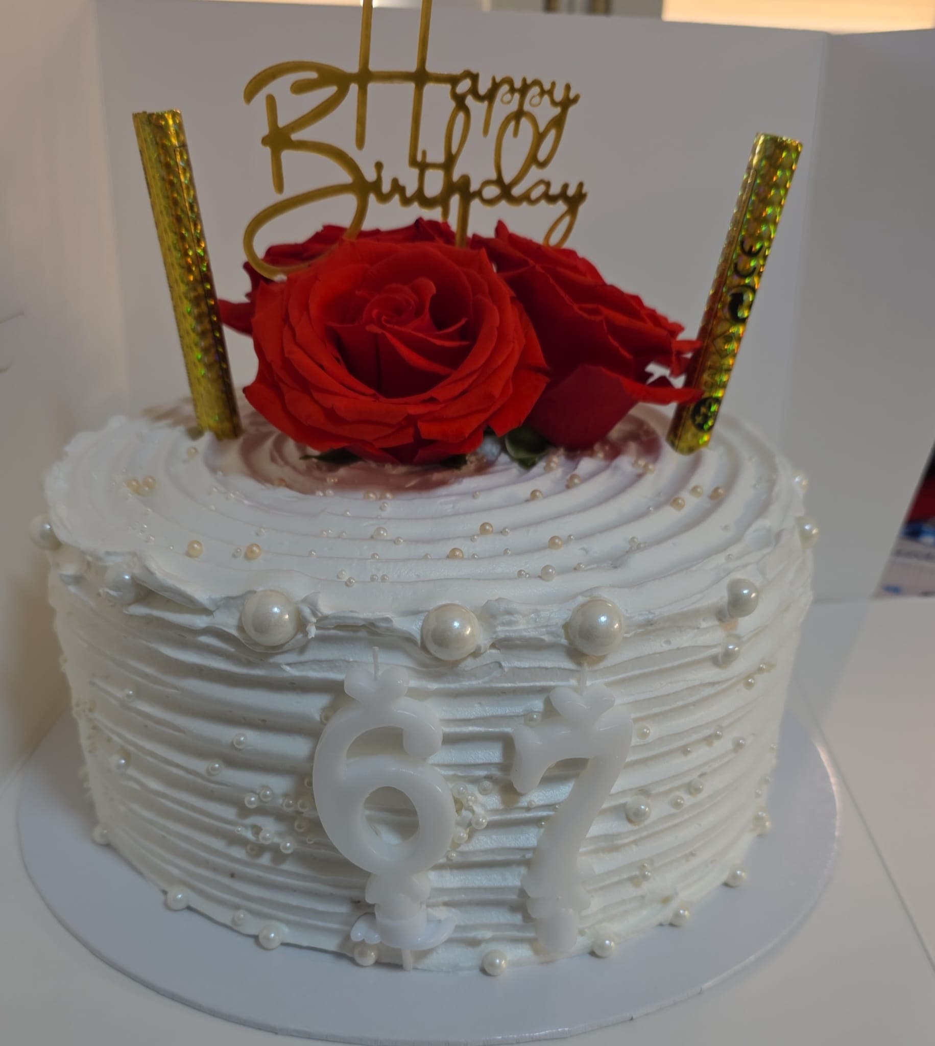 Happy Birthday — roses rouges